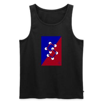 Changement by fedor zkandal - Männer Premium Bio Tank Top - Schwarz - Vorne - Michal (187cm)