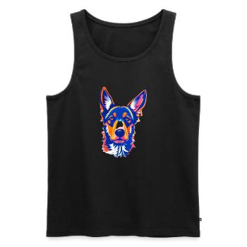 Shepherd Dog Dog Dog Owner Dog Dog Owner - Men's Premium Organic Tank Top - black - Front - Michal (187cm)