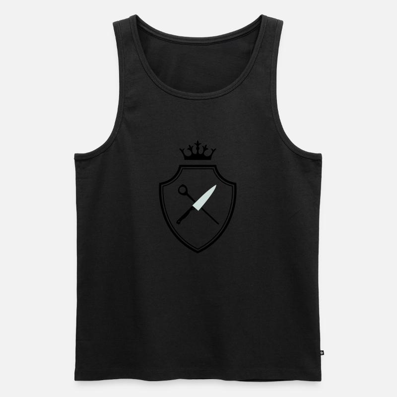 koch symbol - Männer Premium Bio Tank Top - Schwarz