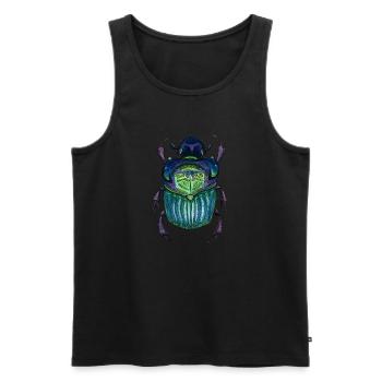 Big Beetle - Giant Beetle - Men's Premium Organic Tank Top - black - Front - AI Model Male 178 light (178cm)