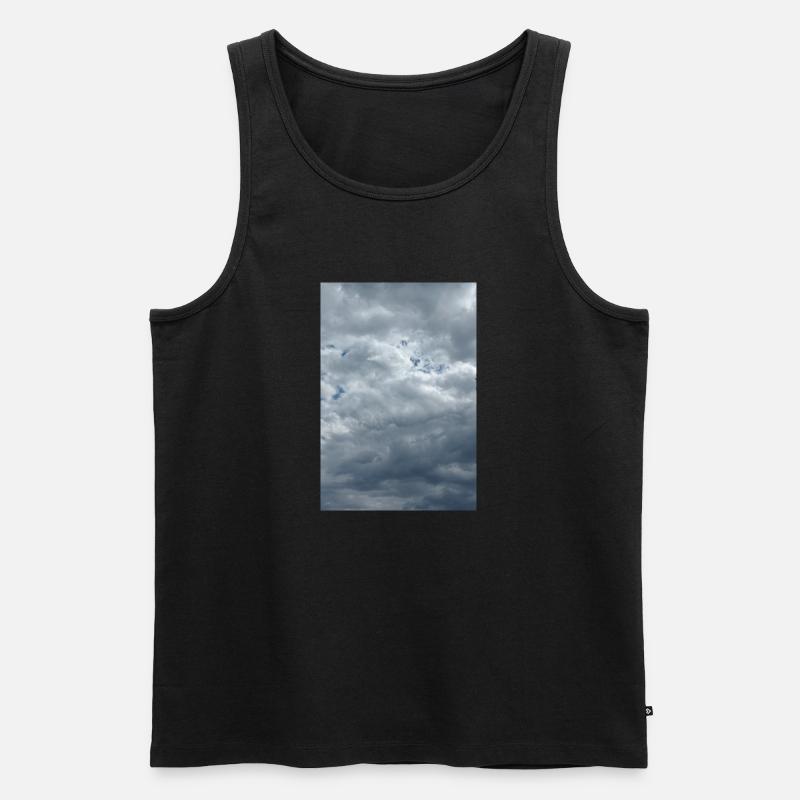 Stürmischer Himmel - Männer Premium Bio Tank Top - Schwarz