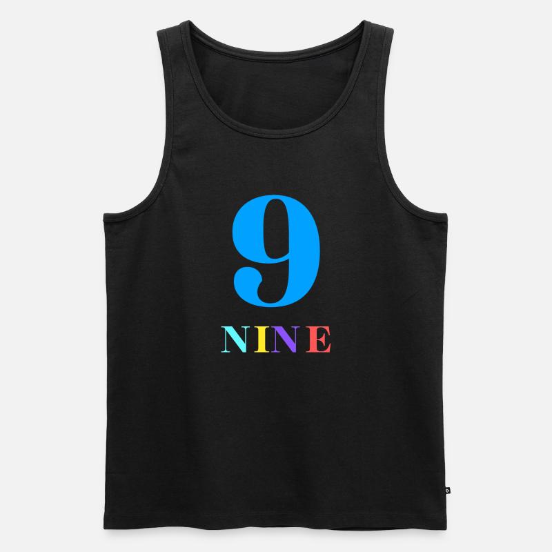 Neun-9-jähriges Jubiläum - Männer Premium Bio Tank Top - Schwarz