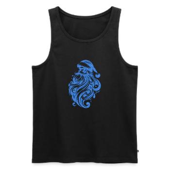 Xmas christmas santa clau naughty holidays winter - Men's Premium Organic Tank Top - black - Front - Michal (187cm)