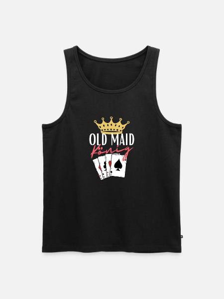 Old Maid King - Men's Premium Organic Tank Top - black
