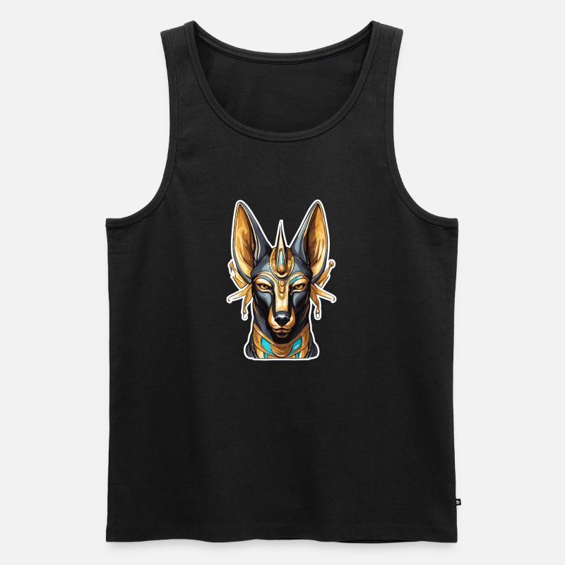 Egypt / Pharaoh / Mummies / Hieroglyphics / Sphinx - Men's Premium Organic Tank Top - black