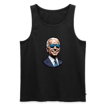 Joe Biden 2024 - Men's Premium Organic Tank Top - black - Front - AI Model Male 178 light (178cm)