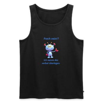 Frecher Spruch für Junge Leute - Männer Premium Bio Tank Top - Schwarz - Vorne - Michal (187cm)