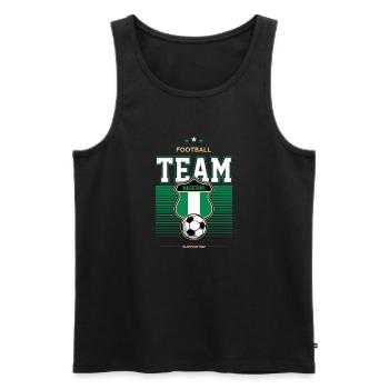 Nigeria - Männer Premium Bio Tank Top - Schwarz - Vorne - Michal (187cm)