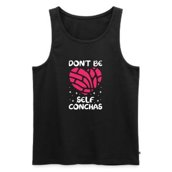 dont be self conchas Design for a lover of sweet - Männer Premium Bio Tank Top - Schwarz - Vorne - Michal (187cm)