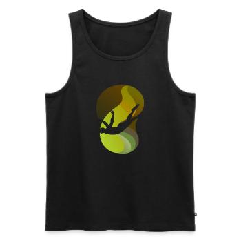 Swimming breaststroke lifeguard - Men's Premium Organic Tank Top - black - Front - AI Model Male 178 light (178cm)