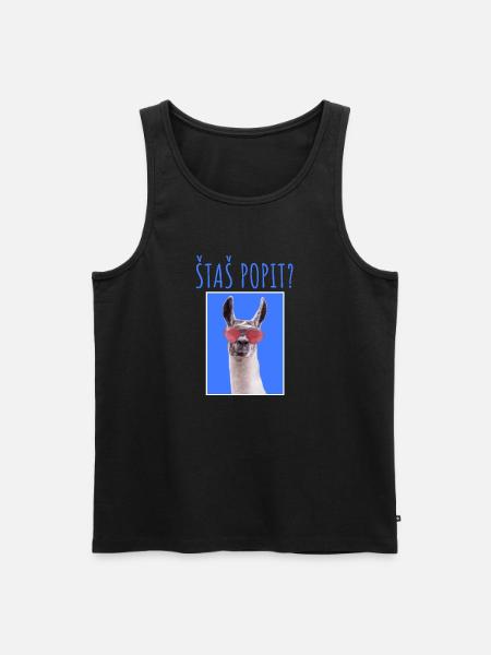 ŠTAŠ POPIT MAJICA - Männer Premium Bio Tank Top - Schwarz