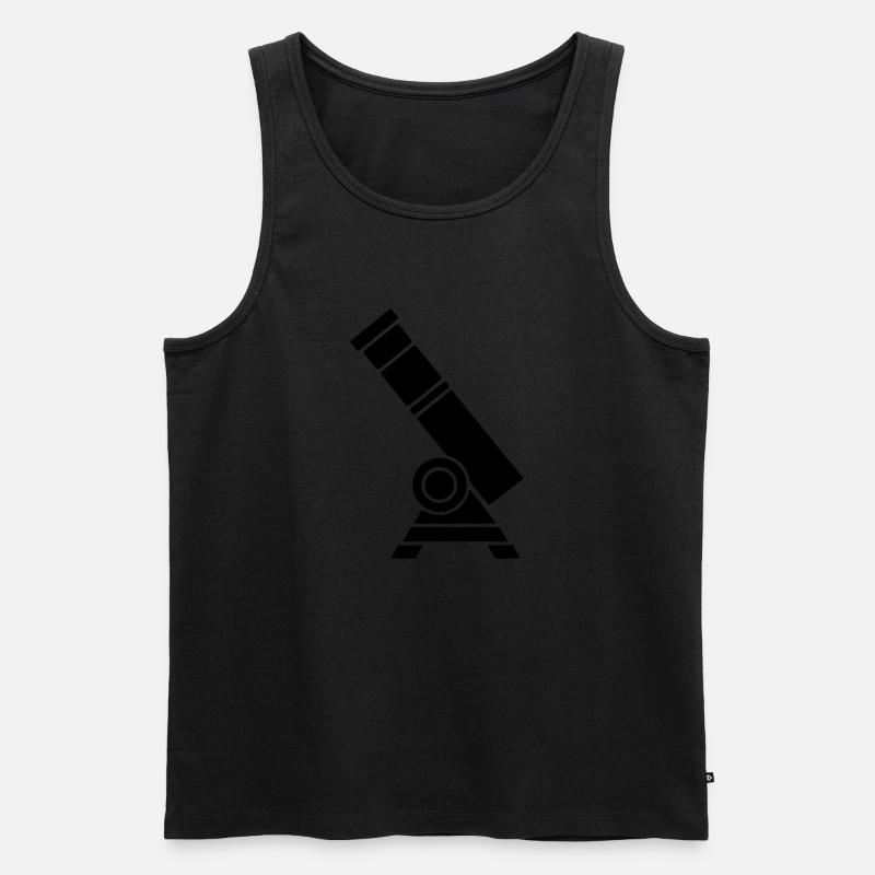 Fernrohr - Männer Premium Bio Tank Top - Schwarz