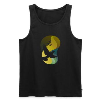 Taube Taubeneier Turteltauben - Männer Premium Bio Tank Top - Schwarz - Vorne - Michal (187cm)