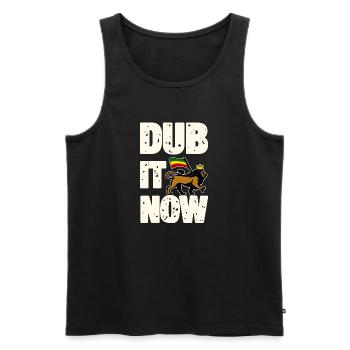 Dub It Now Lion - Men's Premium Organic Tank Top - black - Front - AI Model Male 178 light (178cm)