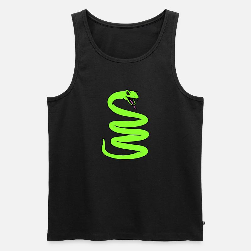 Coiled Snale - Männer Premium Bio Tank Top - Schwarz