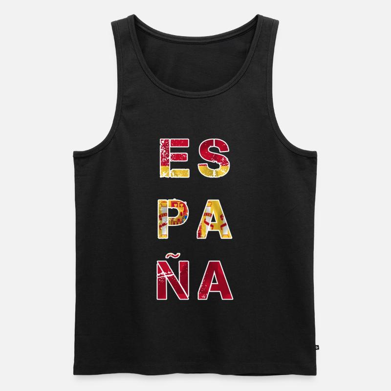 Spanien Design. - Männer Premium Bio Tank Top - Schwarz