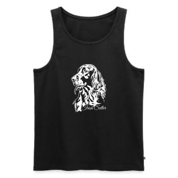 Setter irlandais Chien de chasse Chiens de chasse Chiens Wilsigns - Débardeur bio Premium Homme - noir - Devant - Michal (187cm)