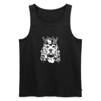 American Cocker Spaniel Crown Dog Dogs Wilsigns - Men's Premium Organic Tank Top - black - Front - Michal (187cm)