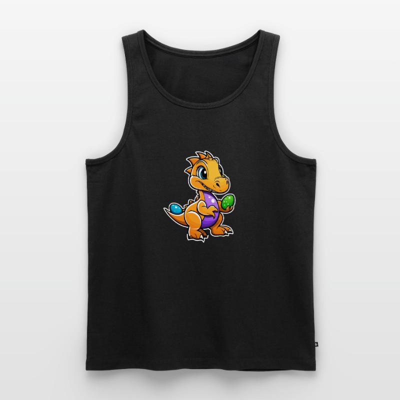 Dinosaur Easter Eggs Easter Men's Premium Organic Tank Top