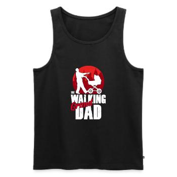 Grand-père qui marche - Grand-père Grand-père Zombie cadeau - Débardeur bio Premium Homme - noir - Devant - Michal (187cm)