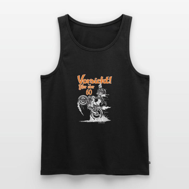 Tees Paradise Biker ueber 60 Biker Geschenk Shirt Männer Premium Bio Tank Top