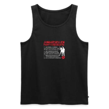 Groom Squad Junggesellenabschied Bräutigam - Männer Premium Bio Tank Top - Schwarz - Vorne - AI Model Male 178 light (178cm)