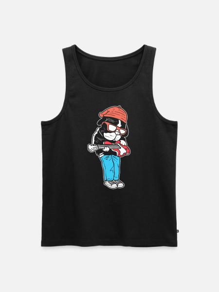 A Rock Star Bandmitglied - Männer Premium Bio Tank Top - Schwarz