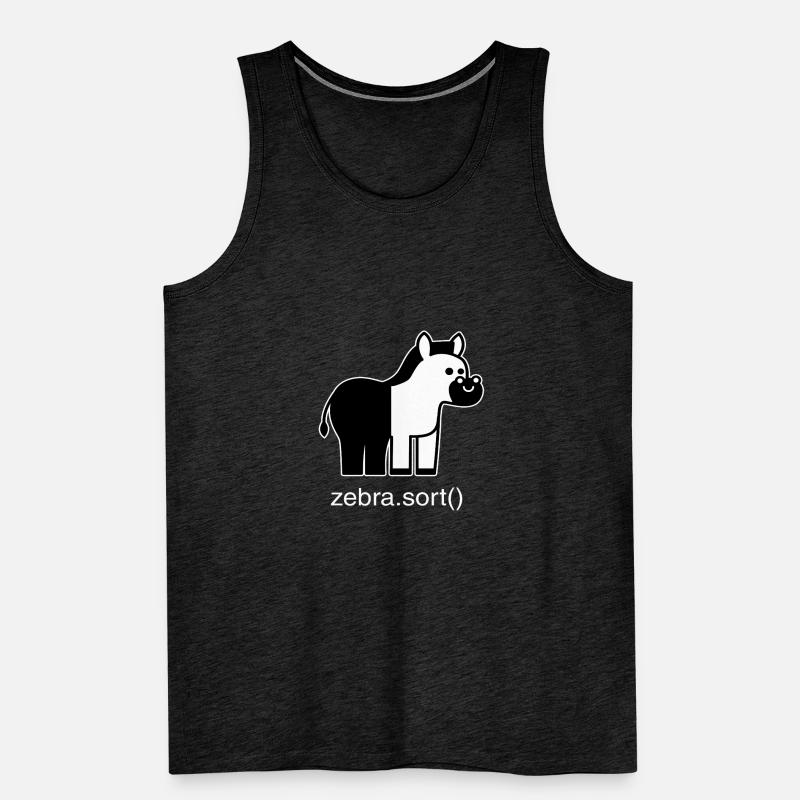 Assorted zebra Men's Premium Organic Tank Top