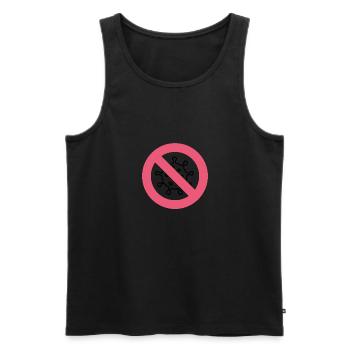 Corona - Männer Premium Bio Tank Top - Schwarz - Vorne - Michal (187cm)