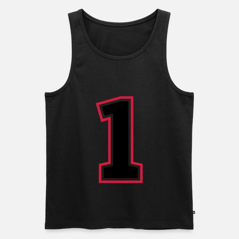 1 zahl - Männer Premium Bio Tank Top - undefined