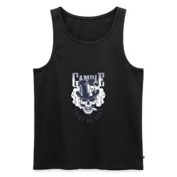 Schädel Casino - Männer Premium Bio Tank Top - Schwarz - Vorne - AI Model Male 178 light (178cm)
