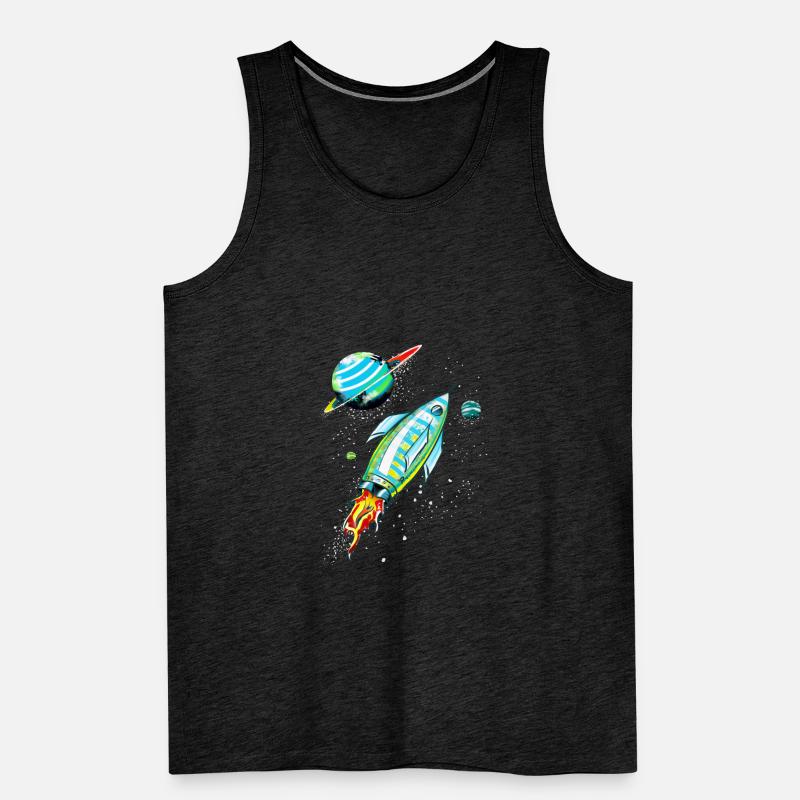 Fusée dans l'espace Débardeur bio Premium Homme