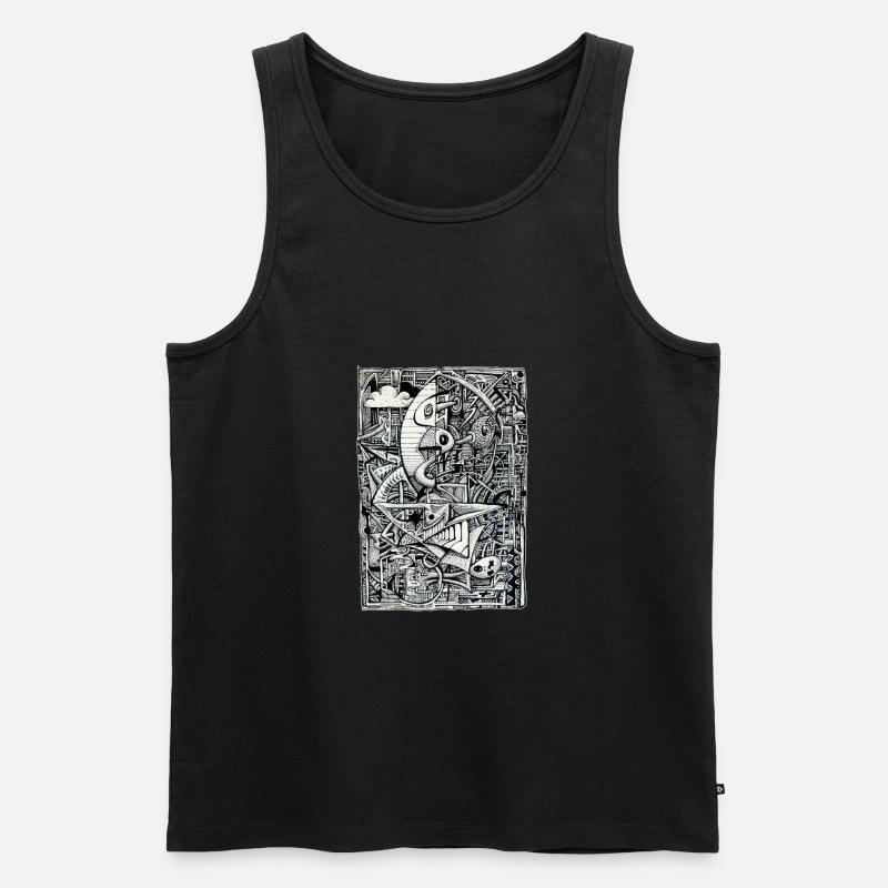 Dreamchamber - Männer Premium Bio Tank Top - Schwarz
