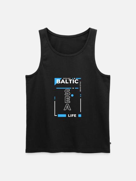Baltic Sea Design - Männer Premium Bio Tank Top - Schwarz