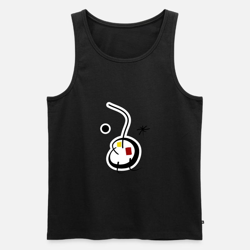 Abstract - Männer Premium Bio Tank Top - Schwarz