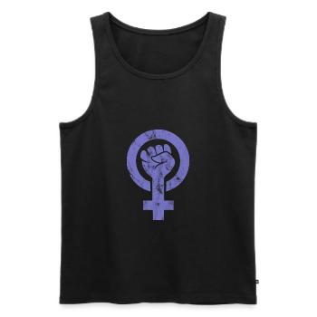 Women's Power - Girls Power - Women Girls Symbol - Men's Premium Organic Tank Top - black - Front - Michal (187cm)