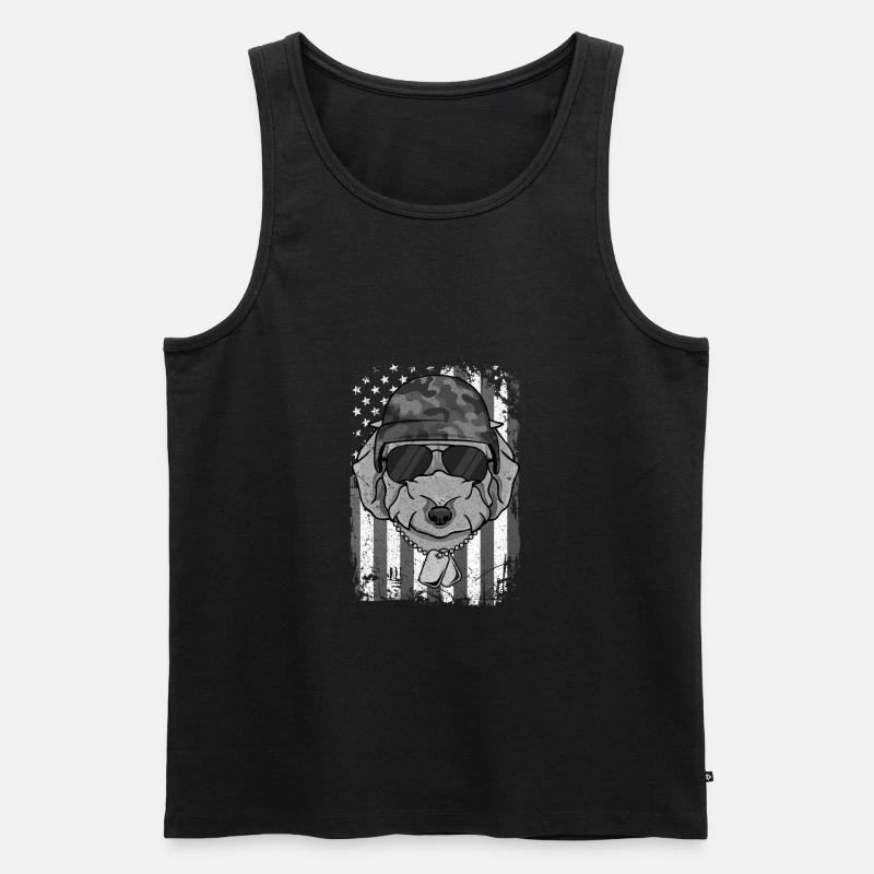 DOODLE - Männer Premium Bio Tank Top - Schwarz