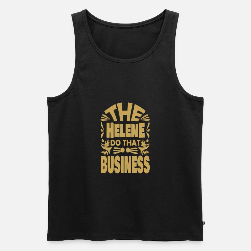 Helene - Männer Premium Bio Tank Top - Schwarz