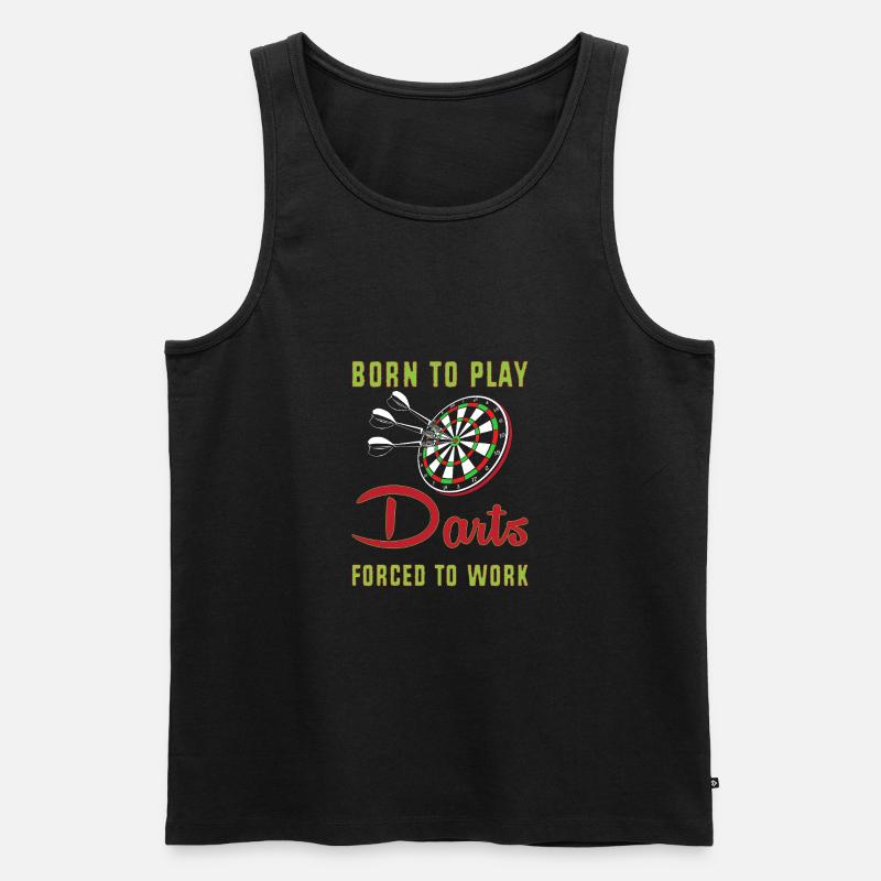 Dart Dartboard Dartpfeil - Männer Premium Bio Tank Top - Schwarz