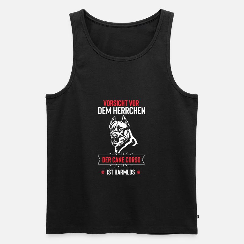 Cane Corso - Männer Premium Bio Tank Top - Schwarz