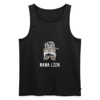 Signe du zodiaque Lion - Débardeur bio Premium Homme - noir - Devant - AI Model Male 178 light (178cm)