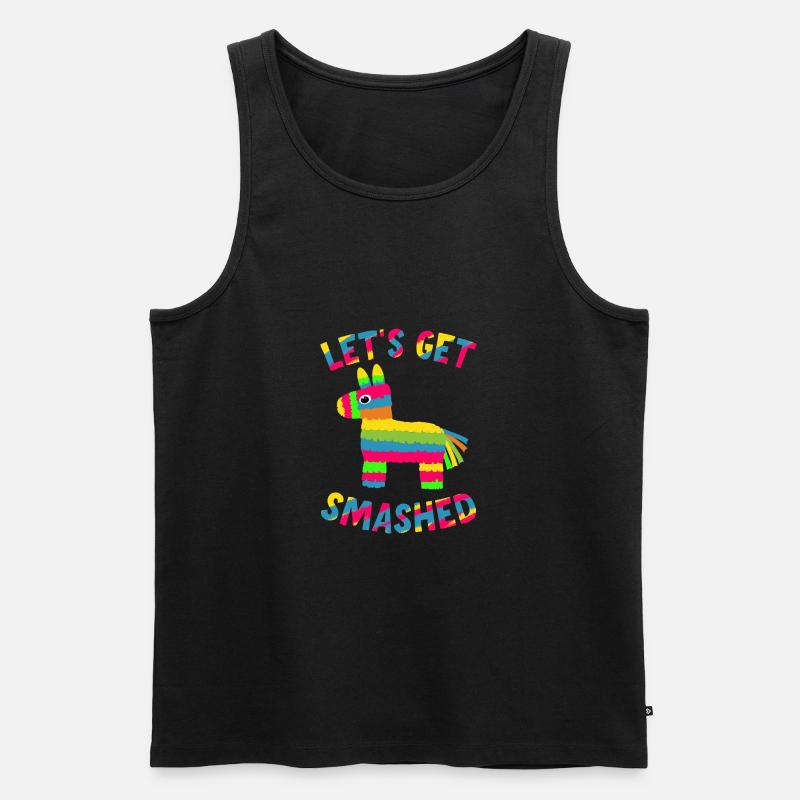 Let's Get Smashed Pinata - Männer Premium Bio Tank Top - Schwarz