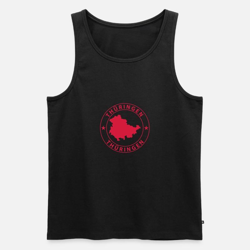 Thüringen - Männer Premium Bio Tank Top - Schwarz