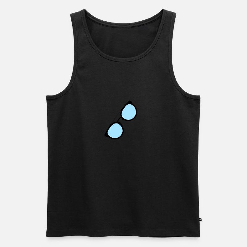 Sonnenbrille - Männer Premium Bio Tank Top - Schwarz