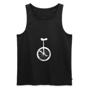 Unicycle gift unicycle unicycle - Men's Premium Organic Tank Top - black - Front - Michal (187cm)