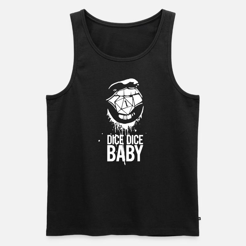Rollenspiel Hot lips - Männer Premium Bio Tank Top - Schwarz