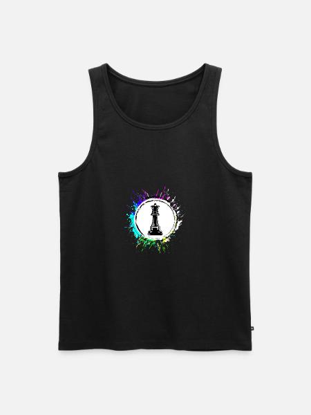 Het stuk koningin van het schaakstuk - Mannen Premium Bio Tanktop - 
