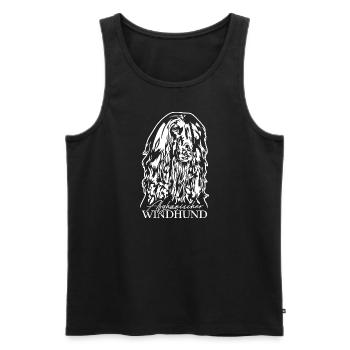 AFGHAN GREYHOUND Portrait Dogs Wilsigns - Men's Premium Organic Tank Top - black - Front - Michal (187cm)
