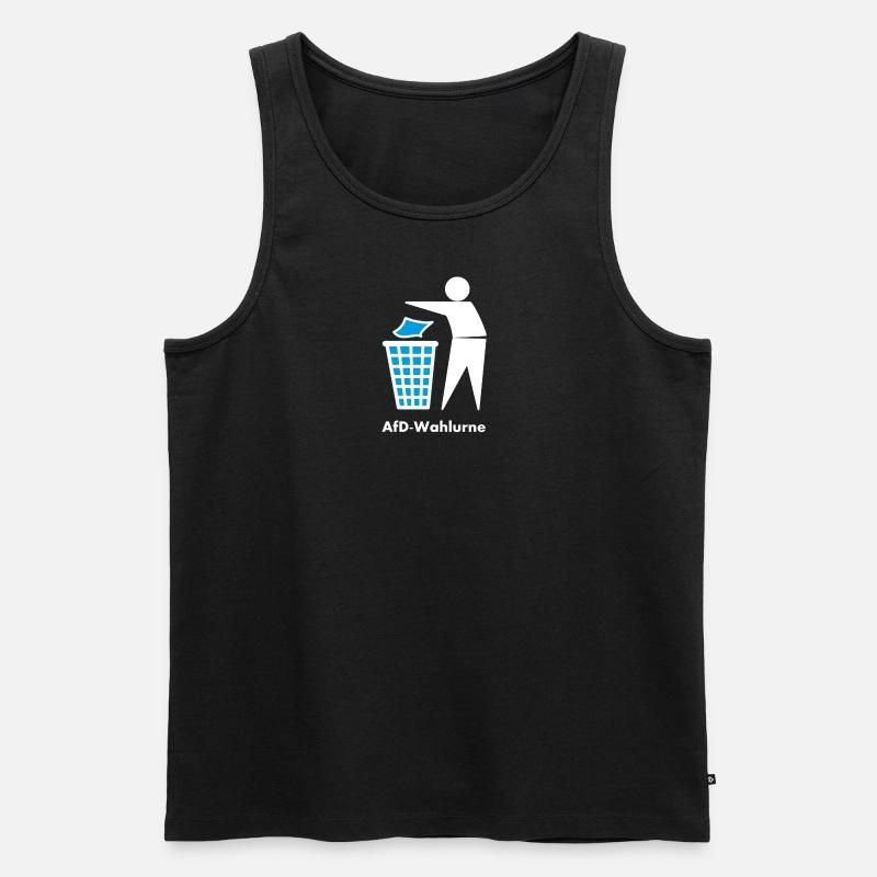 Afd Wahlurne - Männer Premium Bio Tank Top - Schwarz