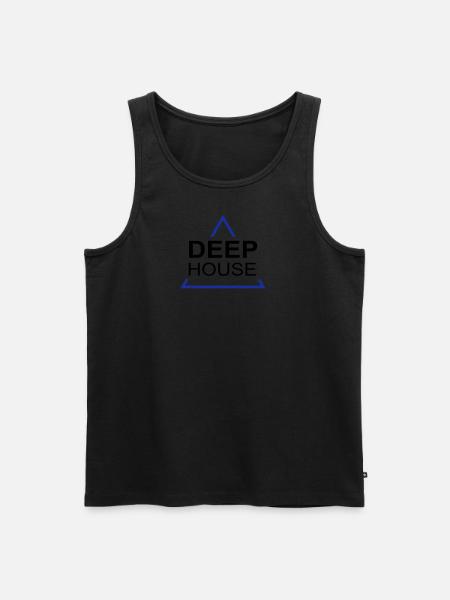 Deep House Design 001 - Men's Premium Organic Tank Top - black